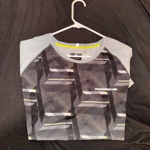 Porsche Design Gray Graphic Tee